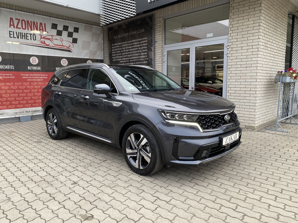 Kia Sorento 1.6 T-GDI Hybrid Kryptonite DCT, 4WD  . Mo.-i, 1 Tulajdonos, Gyári garanciális! Gyári fényezés, Téli Nyári gumik!