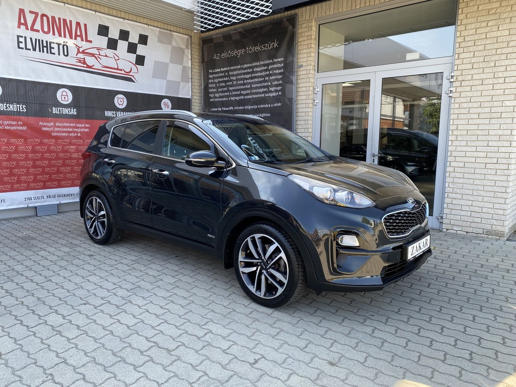 Kia Sportage 1,6T-GDI Gold + 4WD AT+ Félbőr kárpit, Elektromos ülések+ 19",Gyári garanciális,Vezetett szervizkönyv!