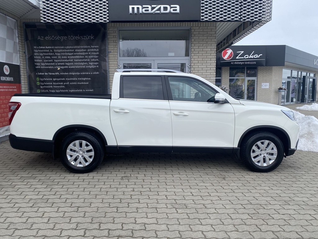 Ssangyong/KGM Musso Grand 2.2e-XDI Style Plus AT AWD 17" -Mo.-i, 1 Tulajdonos, Gyári garanciális, Gyári fényezés, Bélés, Roló, Horog!