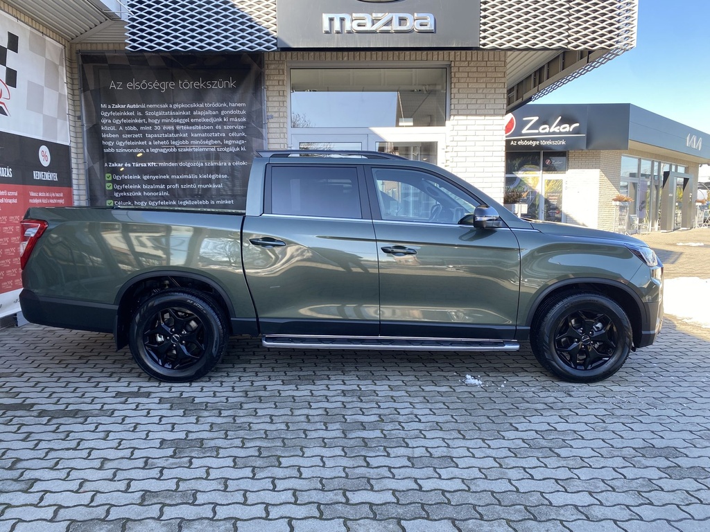 Ssangyong/KGM Musso Grand 2.2e-XDI Black Edition AT AWD. -Mo.-i, 1 Tulajdonos, Gyári garanciális, Gyári fényezés, Bélés, Oldalfellépő! 