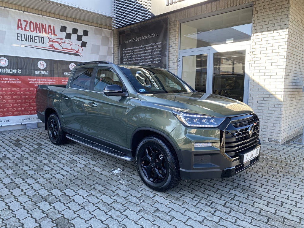 Ssangyong/KGM Musso Grand 2.2e-XDI Black Edition AT AWD. -Mo.-i, 1 Tulajdonos, Gyári garanciális, Gyári fényezés, Bélés, Oldalfellépő! 