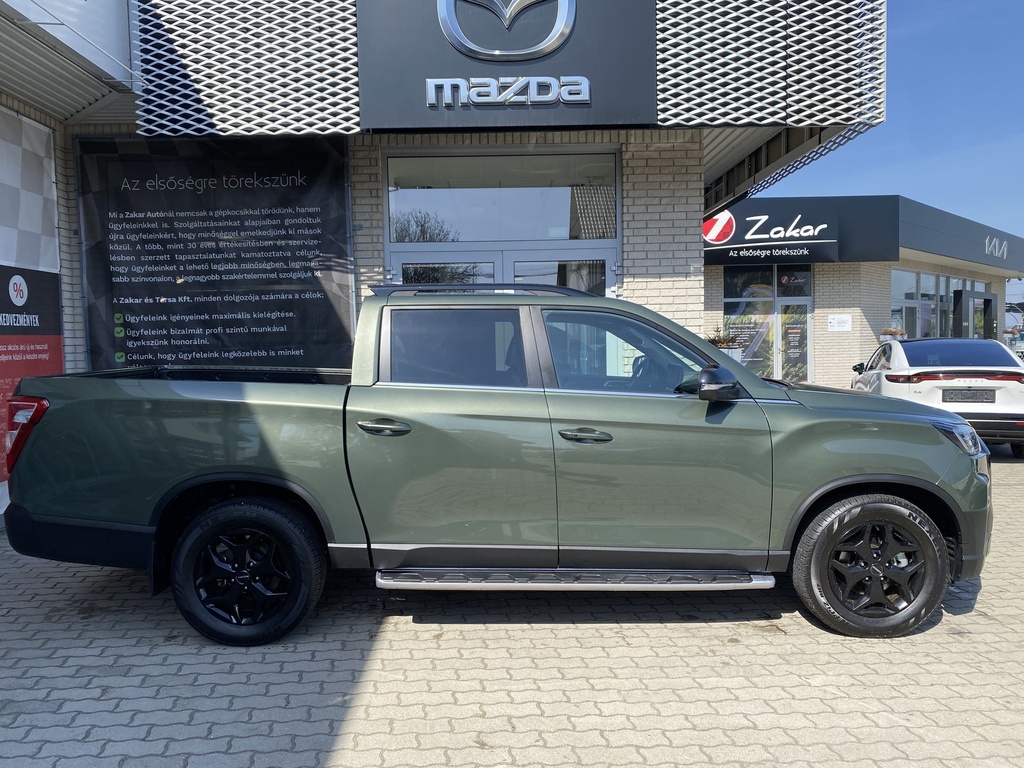 Ssangyong/KGM Musso Grand 2.2e-XDI Black Edition AT AWD. -Mo.-i, 1 Tulajdonos, Gyári garanciális, Gyári fényezés, Bélés, Oldalfellépő! 