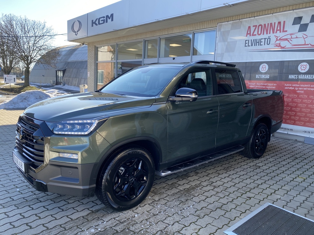 Ssangyong/KGM Musso Grand 2.2e-XDI Black Edition AT AWD. -Mo.-i, 1 Tulajdonos, Gyári garanciális, Gyári fényezés, Bélés, Oldalfellépő! 
